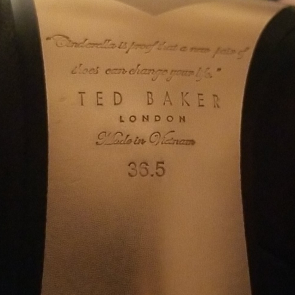SIZE 6.5/36,5 " TED BAKER LONDON LEATHER KAWAA 4 PUMP HEELS - Picture 2 of 9